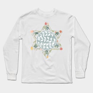 Floral Sheriffs Star Long Sleeve T-Shirt